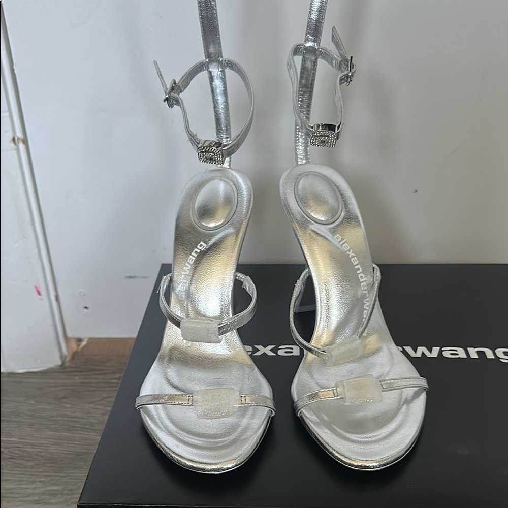 Alexander Wang Silver Gladiator sandal